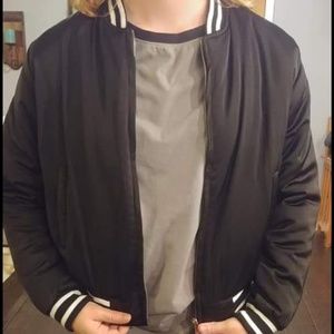 Ladies Bomber Jacket, black